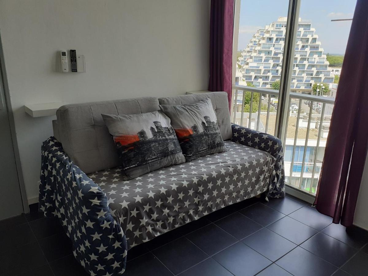 Grand Studio Avec Vue Mer A La Grande Motte - Clim Wifi Zewnętrze zdjęcie